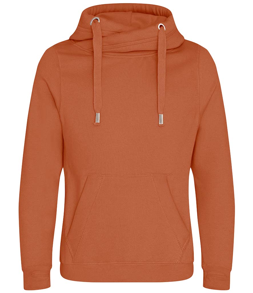 Ginger Biscuit colour Hoodie with a high cross neck printed with the words "If you gain the trust of a horse you will have a friend for life" and a line drawing of a horse