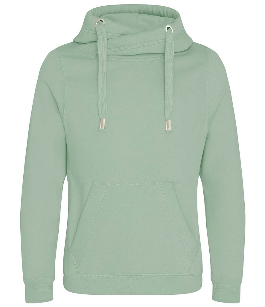 Green colour Hoodie with a high cross neck printed with the words "If you gain the trust of a horse you will have a friend for life" and a line drawing of a horse